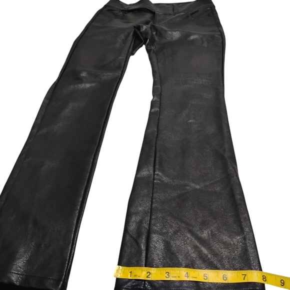 Urban Outfitters | EUC | Y2K Low Rise Faux Leather Belted Boot Cut Pant | Size 4 - Picture 15 of 16